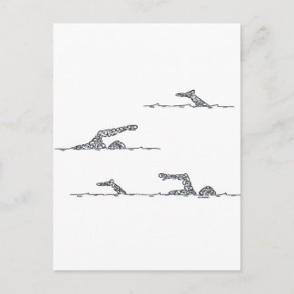 SWIMMERS POSTCARD
