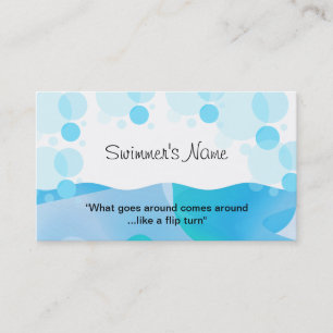 Swimmer's Profile Card Template