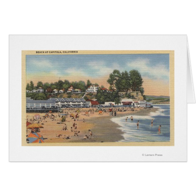 Swimmers & Sunbathers on the Beach (Front Horizontal)