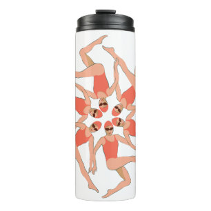Swimmers - Synchro Swimming Choreography White Thermal Tumbler
