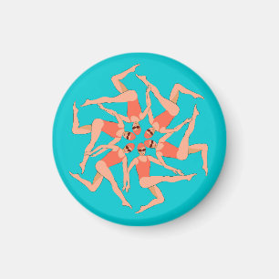 Swimmers - Synchronised Swimming Choreography Magnet