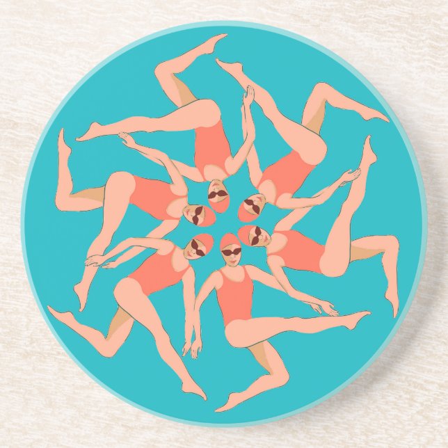 Swimmers - Synchronised Swimming     Coaster (Front)