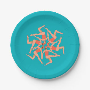 Swimmers - Synchronised Swimming  Paper Plate