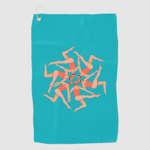 Swimmers - Synchronized Swimming Choreography Golf Towel