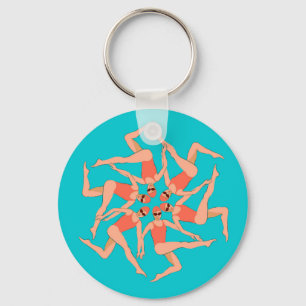 Swimmers - Synchronized Swimming Choreography   Key Ring