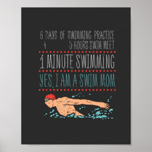 Swimmimg Mum Poster