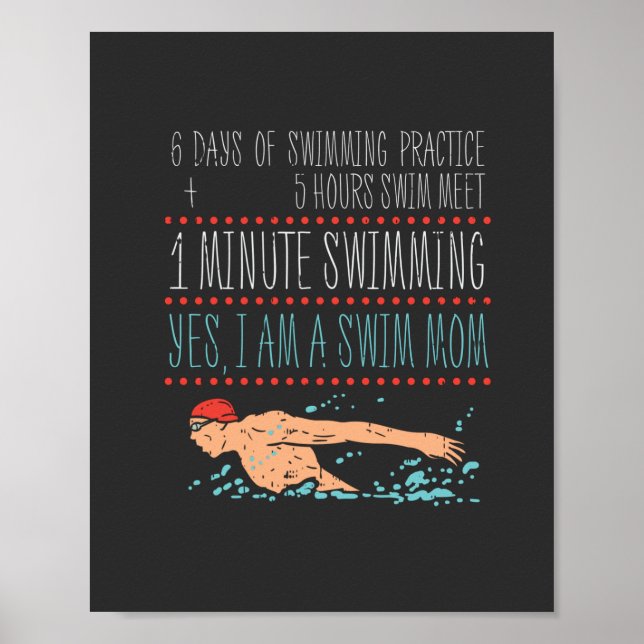 Swimmimg Mum Poster (Front)