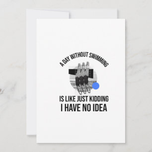 SWIMMING (5) THANK YOU CARD