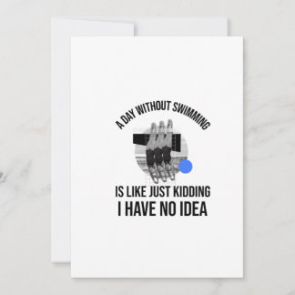 SWIMMING (5) THANK YOU CARD