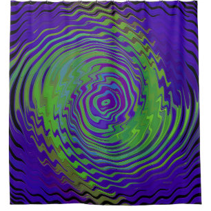 Swimming alien.... shower curtain