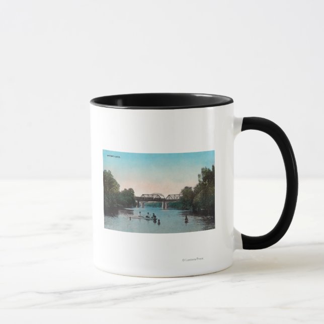Swimming and Boating in Winters Lake Mug (Right)