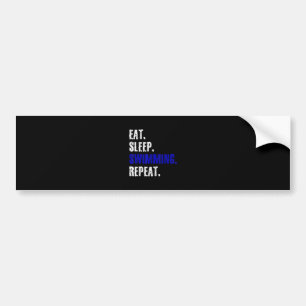 Swimming And Swimmers Design Summer Gift Bumper Sticker