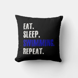 Swimming And Swimmers Design Summer Gift Cushion