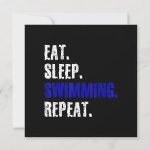 Swimming And Swimmers Design Summer Gift Invitation