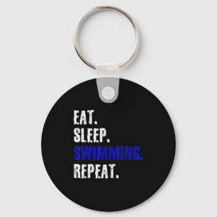 Swimming And Swimmers Design Summer Gift Key Ring