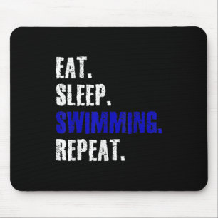Swimming And Swimmers Design Summer Gift Mouse Pad