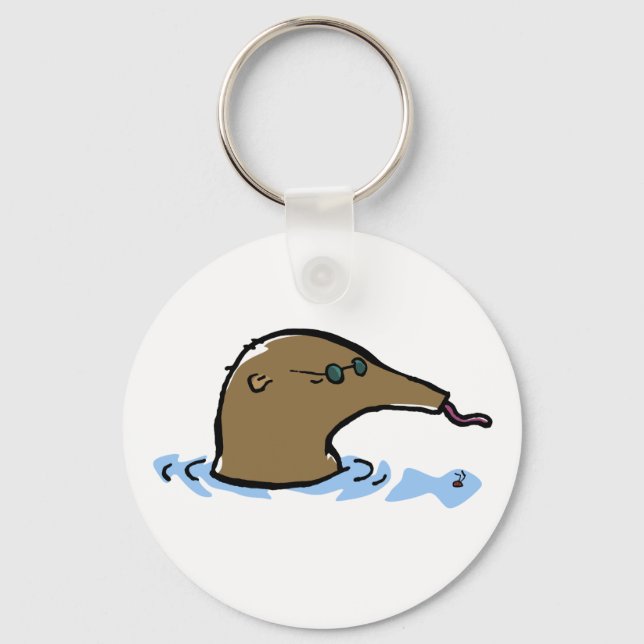 swimming anteater key ring (Front)