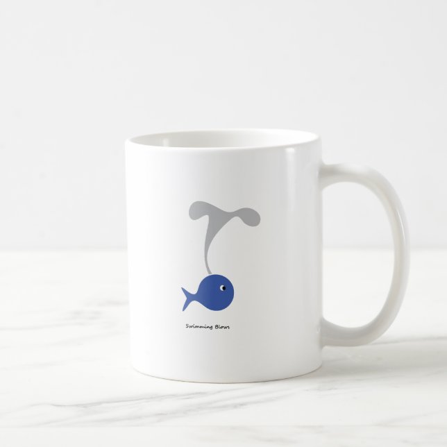Swimming Blows Coffee Mug (Right)