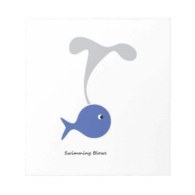Swimming Blows Notepad (Front)