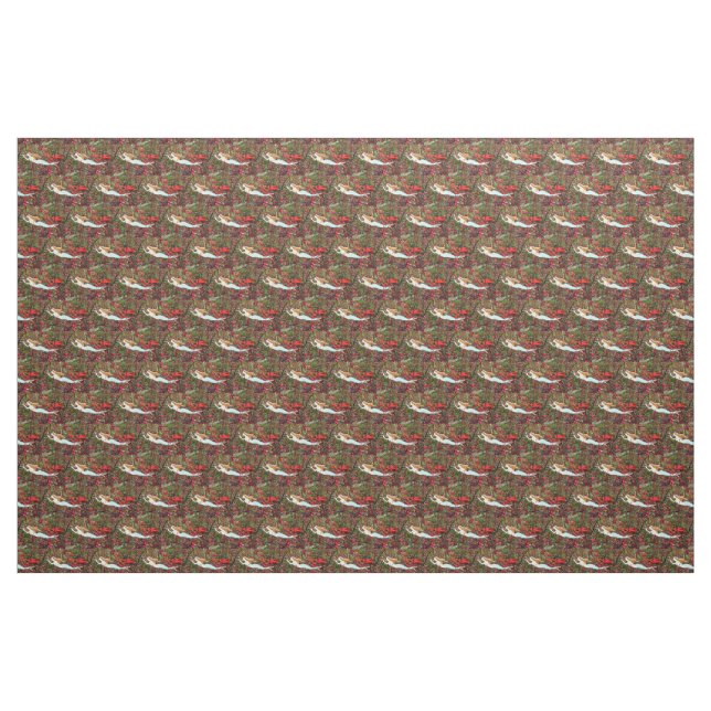 swimming blue tail mermaids pattern fabric (Yard)