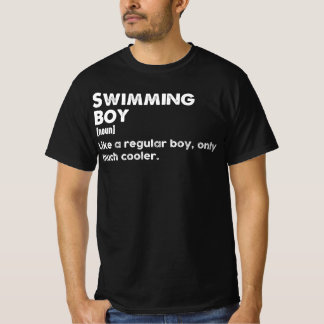 Swimming Boy Funny Definition Siwmmer T-Shirt
