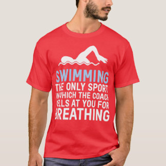 Swimming Breathing Swimmer Pool Water Sports Sport T-Shirt