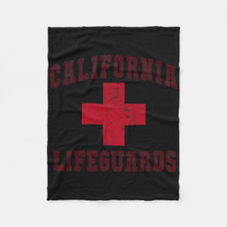 Swimming California Lifeguards Off Duty Vacay Life Fleece Blanket