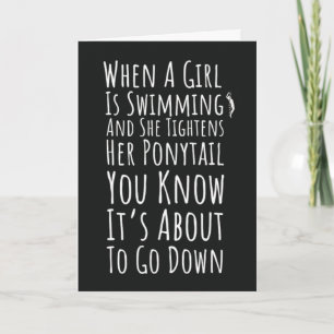 Swimming Cards Woman Sports Swimmer Girl Power