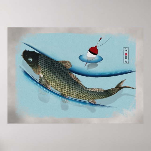 Swimming Carp Poster (Front)