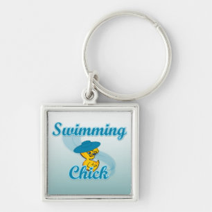 Swimming Chick #3 Key Ring