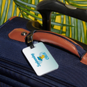 Swimming Chick #3 Luggage Tag