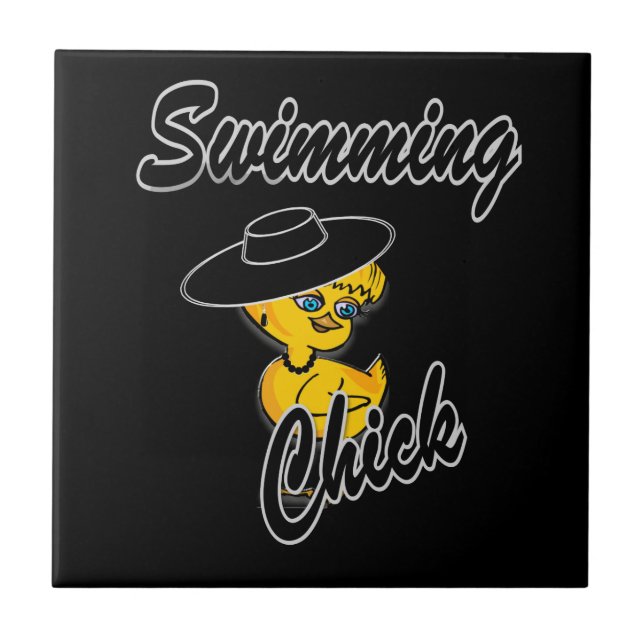 Swimming Chick #4 Tile (Front)