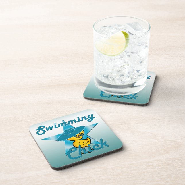 Swimming Chick #7 Coaster (Right Side)