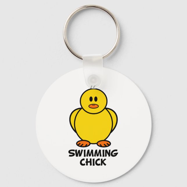 Swimming Chick Key Ring (Front)
