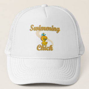 Swimming Chick Trucker Hat