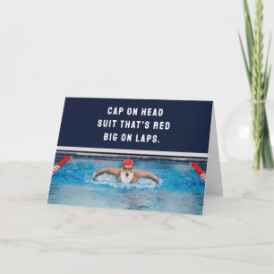 Swimming Christmas  Holiday Card