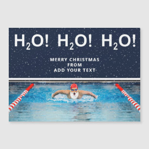 Swimming Christmas Holiday Gift Card