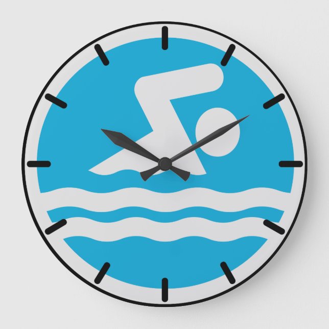 Swimming Clock for the Pool or Swim Coach's Office (Front)