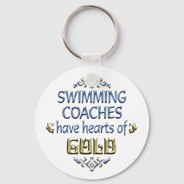Swimming Coach Appreciation Key Ring (Front)