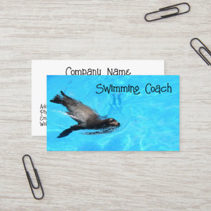 Swimming Coach Business Card