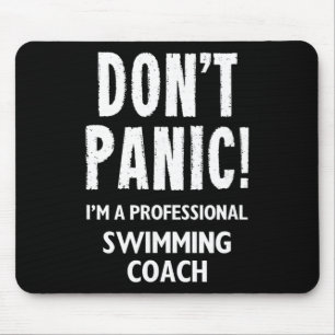 Swimming Coach Design For Swim Team Swimmer Teache Mouse Pad