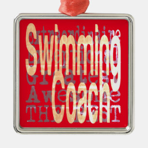 Swimming Coach Extraordinaire Metal Ornament