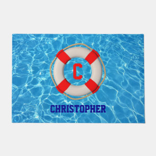 Swimming Coach Pool LIfesaver Doormat