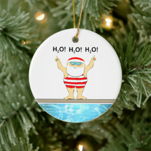 Swimming Collectable Ceramic Ornament