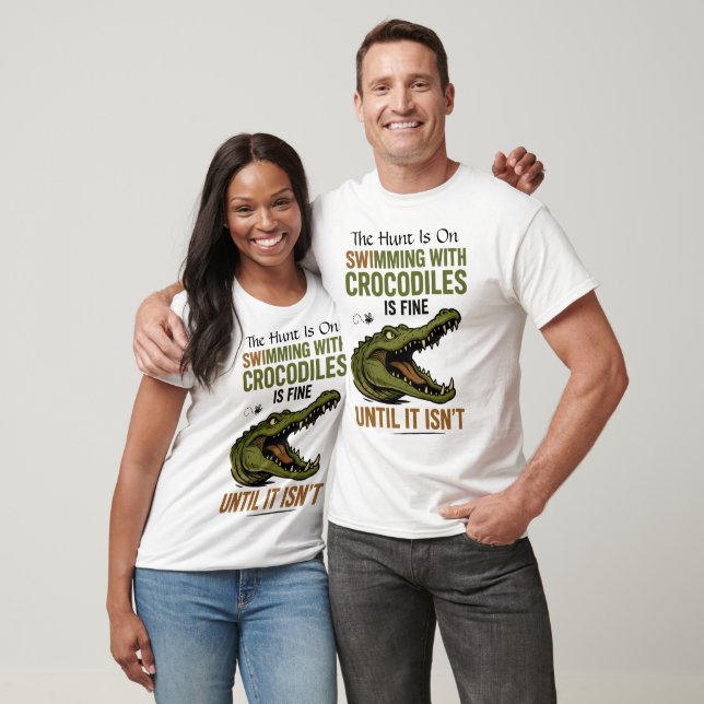 Swimming Crocodiles Fine Until Isn't T-Shirt (Unisex)
