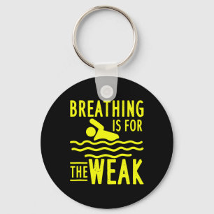 Swimming Design For Swim Team Swimmer - Breathing Key Ring