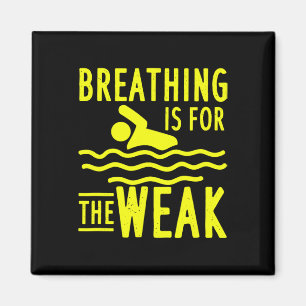 Swimming Design For Swim Team Swimmer - Breathing Magnet