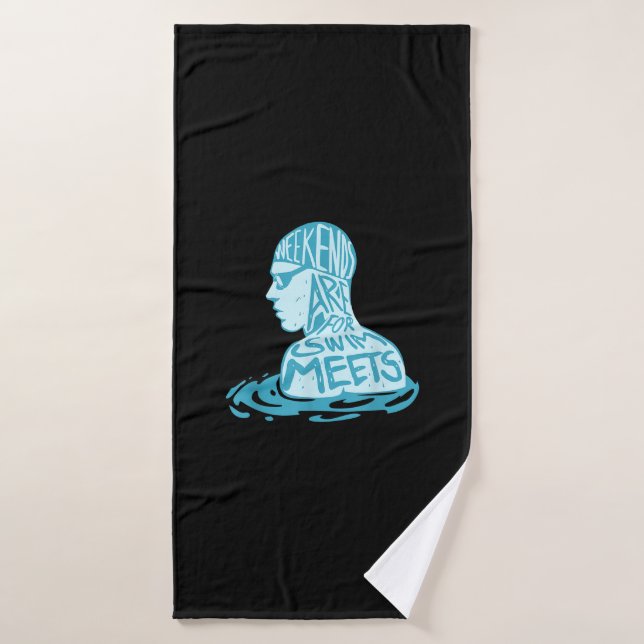 Swimming Design Gift For Swimmer Summer Gift Bath Towel (Bath Towel)