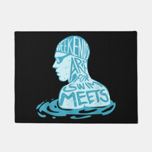 Swimming Design Gift For Swimmer Summer Gift Doormat