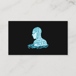Swimming Design Gift For Swimmer Summer Gift Enclosure Card